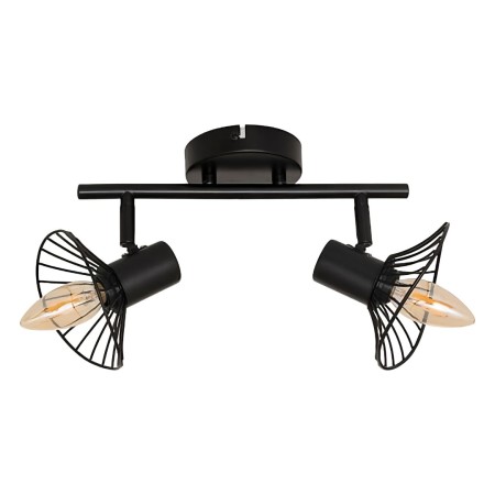 Aplica Adelia, metal, negru, 2XE14, L.28 cm, 205969 