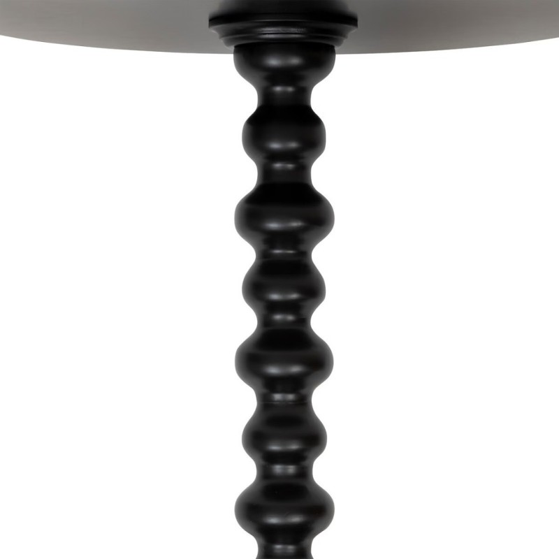 Masuta laterala Alix, lemn, negru, D.38 cm, 206005B