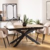 Masa dining extensibila Boot, metal, ceramica, bej, L.160/240 cm, 206025A