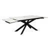 Masa dining extensibila Boot, metal, blat ceramica, sticla, L.160/240 cm, 206025B