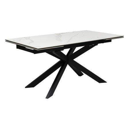 Masa dining extensibila Boot, metal, blat ceramica, sticla, L.160/240 cm, 206025B