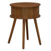 Noptiera Nysos, MDF, maro cognac, D.40 cm, 206052C