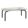 Masuta cafea Hecate, metal, negru, sticla, L.110 cm, 206059
