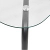 Masuta cafea Hecate, metal, negru, sticla, L.110 cm, 206059