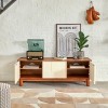 Comoda TV Jilani, MDF, PAL, crem/maro, L.140 cm, 206062