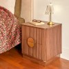 Noptiera Wany, MDF, maro, 2 sertare, H.50 cm, 206067
