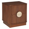 Noptiera Wany, MDF, maro, 2 sertare, H.50 cm, 206067