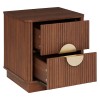 Noptiera Wany, MDF, maro, 2 sertare, H.50 cm, 206067
