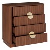 Comoda Wany, MDF, maro, 4 sertare, H.85 cm, 206068