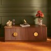 Comoda TV Wany, MDF, maro, 4 usi, L.140 cm, 206070