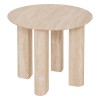 Masuta cafea Anaya, MDF, bej, aspect travertin, D.50 cm, 206073