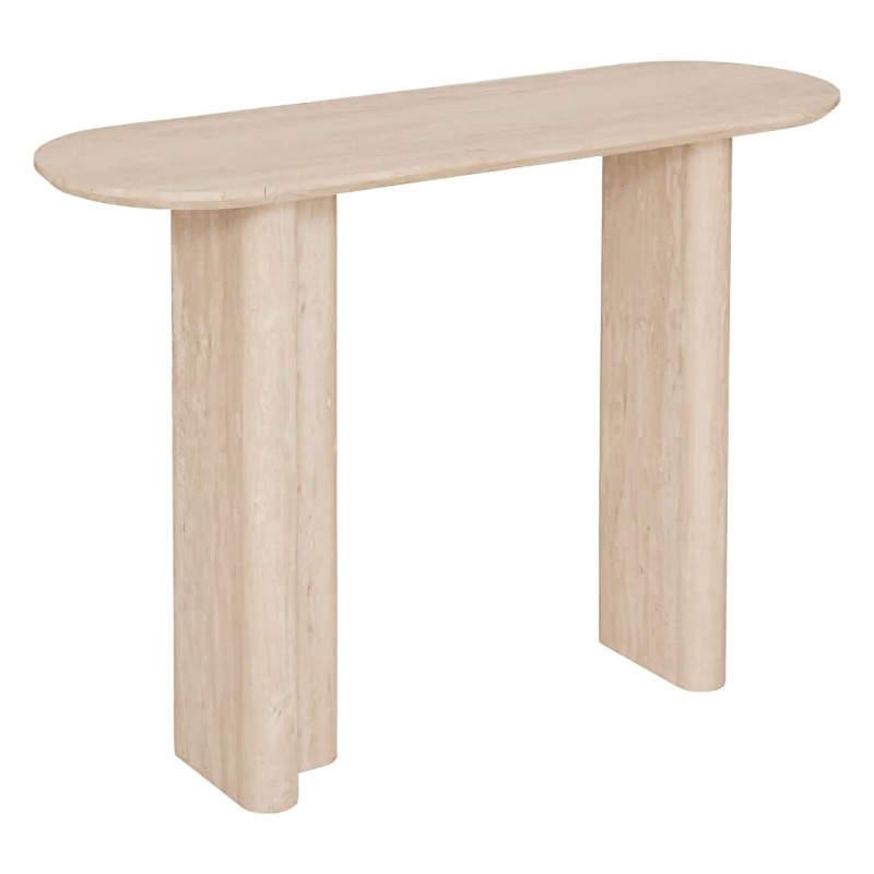 Consola Anaya, MDF, bej, aspect travertin, L.110 cm, 206074