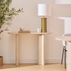 Consola Anaya, MDF, bej, aspect travertin, L.110 cm, 206074