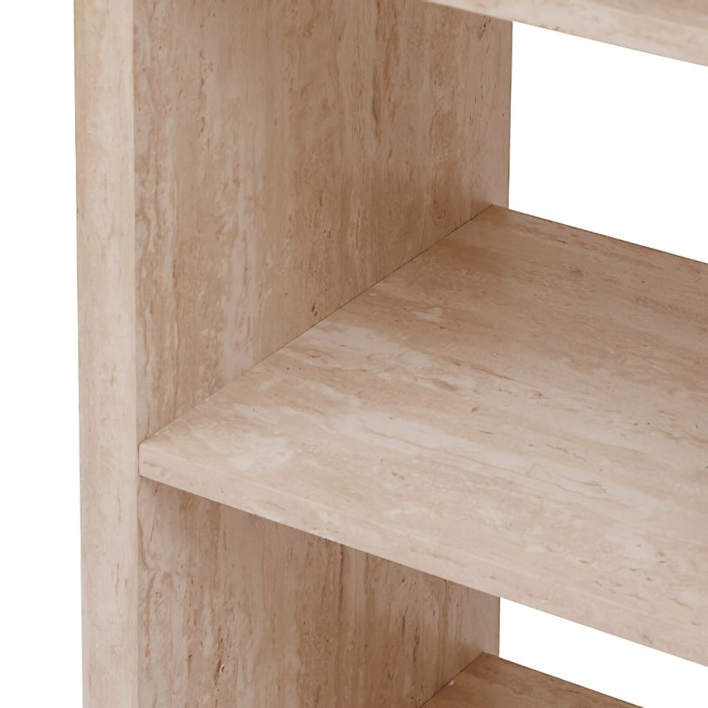 Masa de bar Anaya, MDF, bej, aspect travertin, L.120 cm, 206075