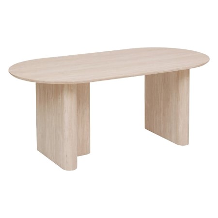 Masa dining Anaya, MDF, bej, efect travertin, L.180 cm, 206076 