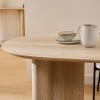 Masa dining Anaya, MDF, bej, efect travertin, L.180 cm, 206076