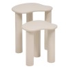 Set 2 masute cafea Olao, lemn, ivoire, L.35/45 cm, 206090