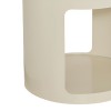 Masuta cafea Ashdal, metal, crem, H.45 cm, 206098A