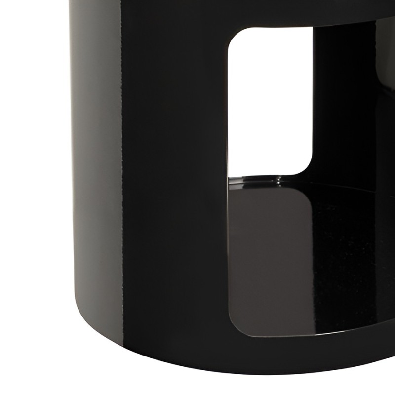 Masuta cafea Ashdal, metal, negru, H.45 cm, 206098B