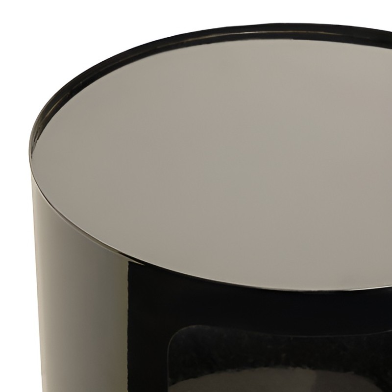 Masuta cafea Ashdal, metal, negru, H.45 cm, 206098B