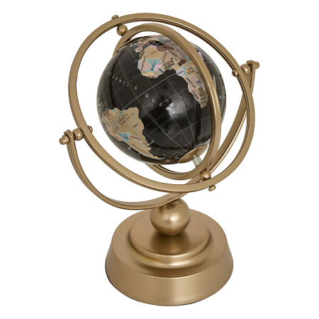Glob decorativ Bota, metal, PVC, bronz, H.24 cm, 206257