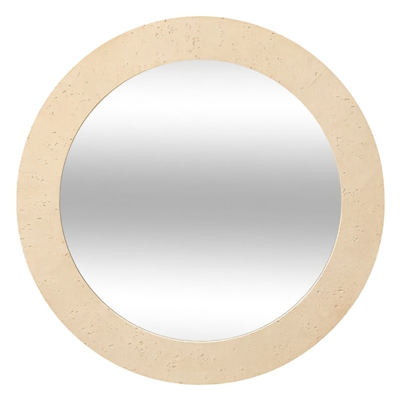 Oglinda Anaya, MDF, sticla, bej, D.78 cm, 206468