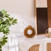 Vaza Circle, sticla, maro, H.20 cm, 206571