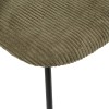 Scaun dining Raven, metal, textil, verde cedru, H.81 cm, 207301G