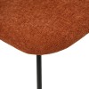 Scaun dining Raven, metal, textil, ambra, H.81 cm, 207301I