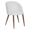 Scaun dining Celeste, metal, boucle, alb, H.80 cm, 207351A