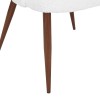 Scaun dining Celeste, metal, boucle, alb, H.80 cm, 207351A
