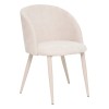 Scaun dining Celeste, metal, boucle, bej, H.80 cm, 207351C