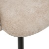 Scaun dining Celeste, metal, textil chenille, bej, H.80 cm, 207351D