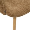 Scaun dining Celeste, metal, textil chenille, bronz, H.80 cm, 207351F