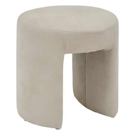 Taburet Jinn, MDF, textil, bej, H.38 cm, 207355A 