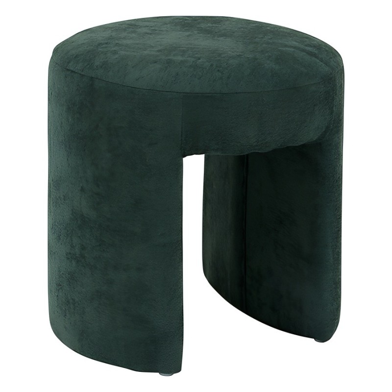 Taburet Jinn, MDF, textil, verde cedru, H.38 cm, 207355B