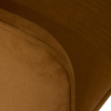 Fotoliu Libor, lemn, catifea, camel, H.75 cm, 207363A