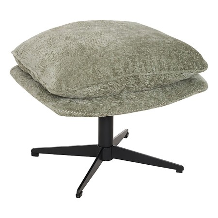 Taburet Stelan, metal, placaj, verde khaki, H.44 cm, 207375C 
