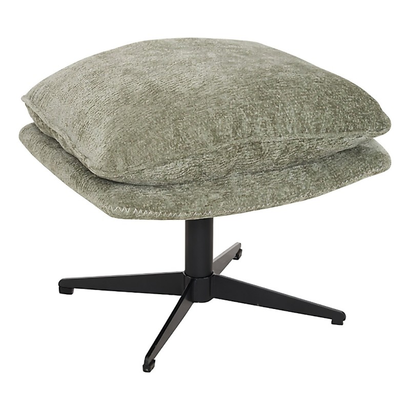 Taburet Stelan, metal, placaj, verde khaki, H.44 cm, 207375C