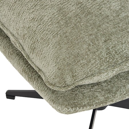 Taburet Stelan, metal, placaj, verde khaki, H.44 cm, 207375C 