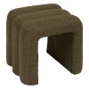 Taburet Sisco, textil, verde khaki, H.44 cm, 207376B