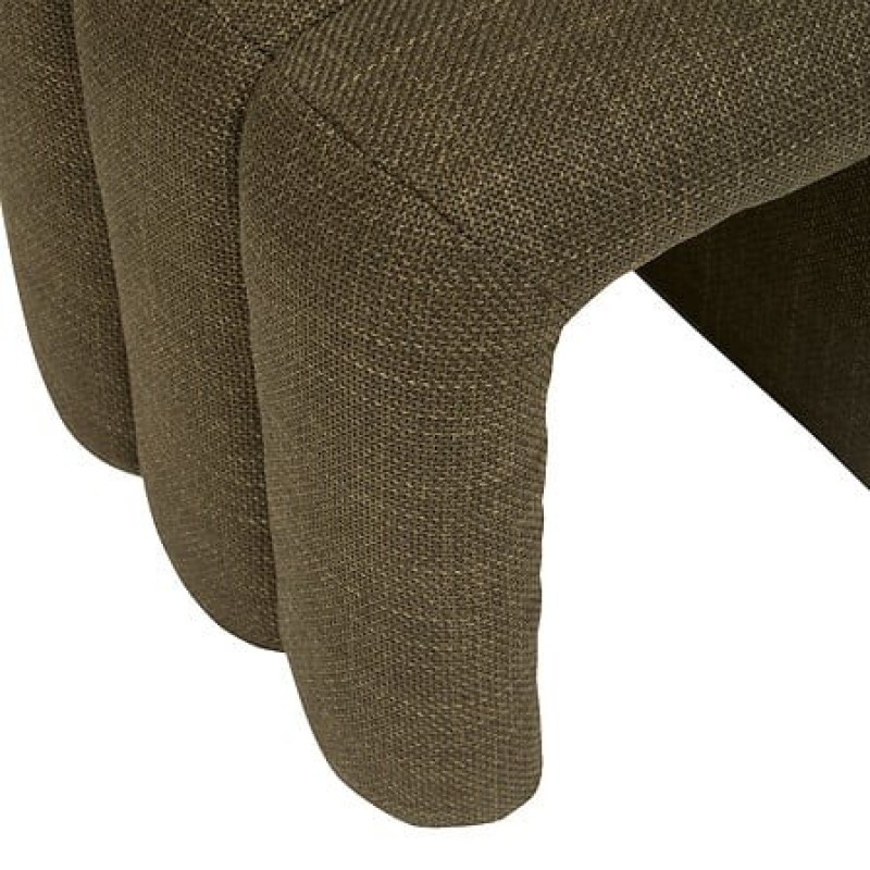 Taburet Sisco, textil, verde khaki, H.44 cm, 207376B