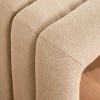 Bancheta Sisco, textil, bej, L.102 cm, 207377A