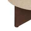 Taburet Kayan, lemn, boucle, crem, D.50 cm, 207379