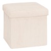 Taburet Arum, MDF, poliester, velur reiat ivoar, 38x38 cm, 207381A