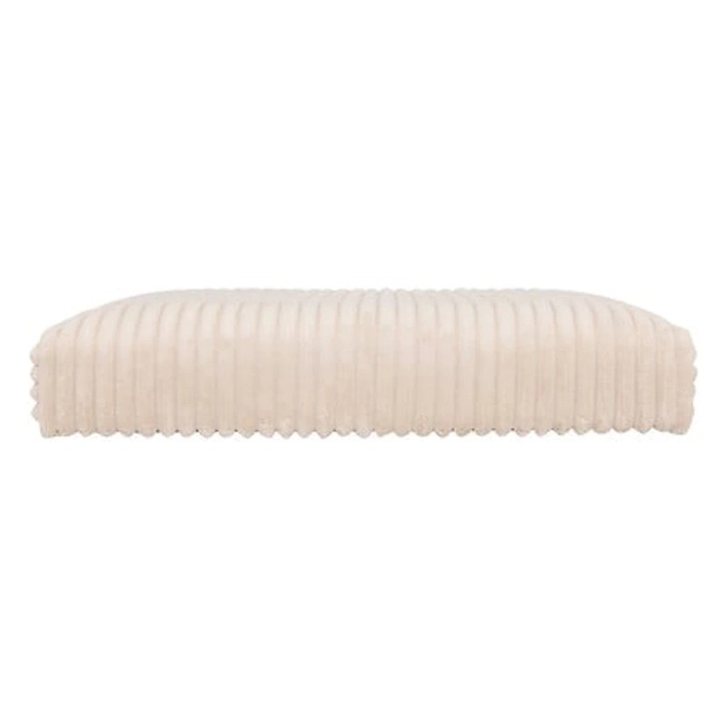 Taburet Arum, MDF, poliester, velur reiat ivoar, 38x38 cm, 207381A