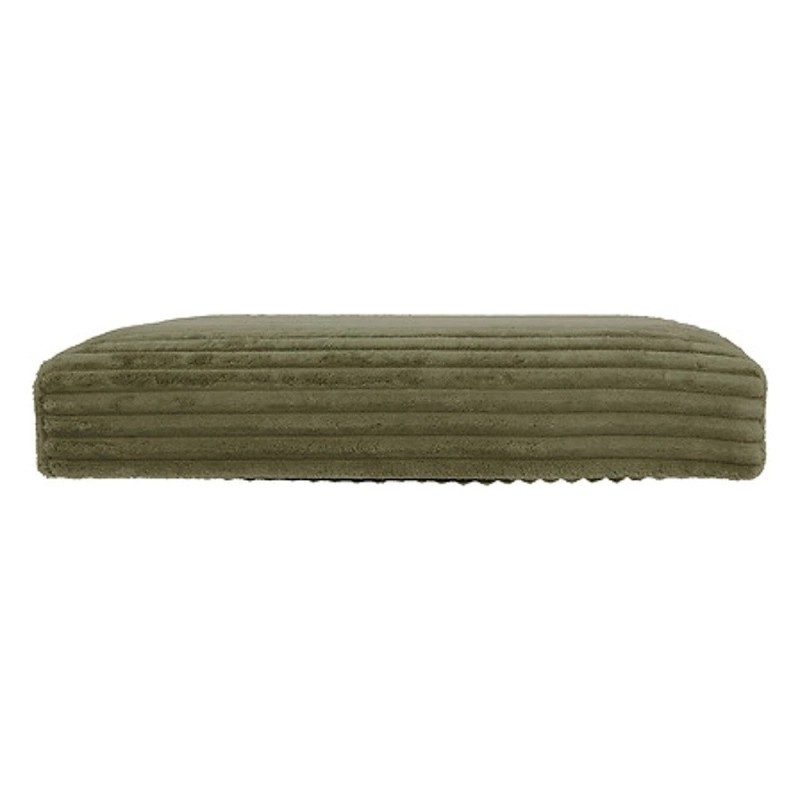 Taburet pliabil Arum, MDF, velur reiat, verde khaki, 38x38 cm, 207381C