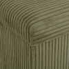 Taburet pliabil Arum, MDF, velur reiat, verde khaki, 38x38 cm, 207381C