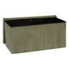 Bancheta pliabila Arum, MDF, poliester, verde khaki, L.76 cm, 207382C