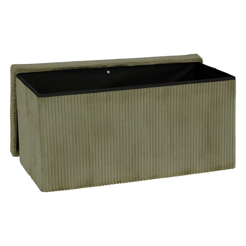 Bancheta pliabila Arum, MDF, poliester, verde khaki, L.76 cm, 207382C